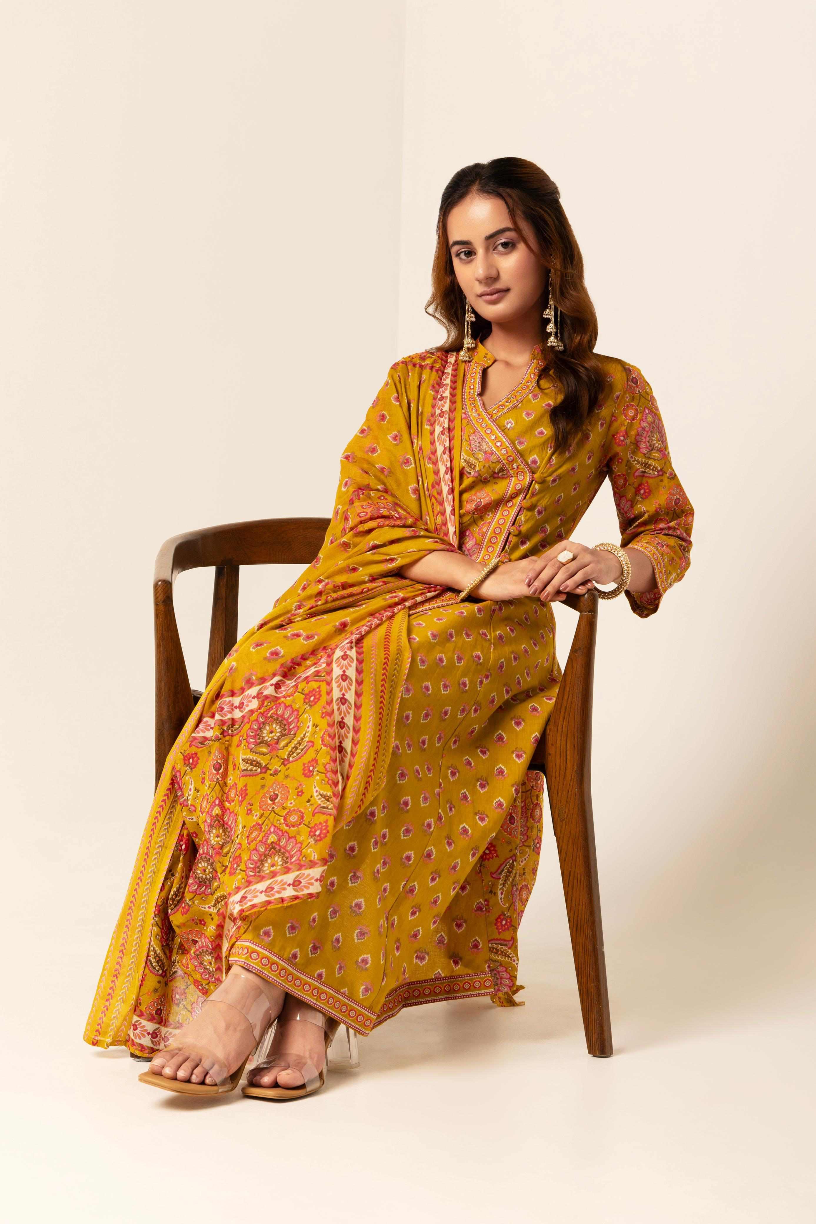 Mustard Traditional Suit